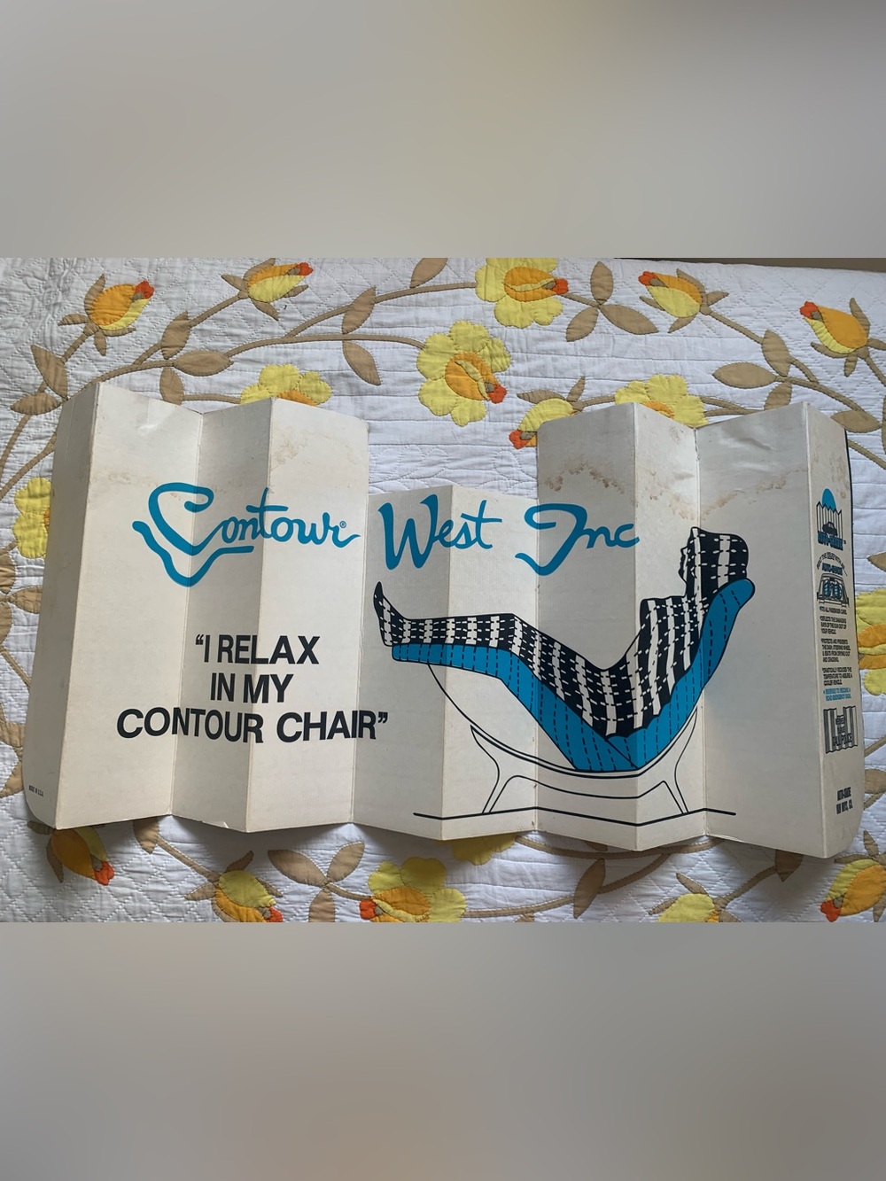 Funky 70s MCM retro thick cardboard car shade